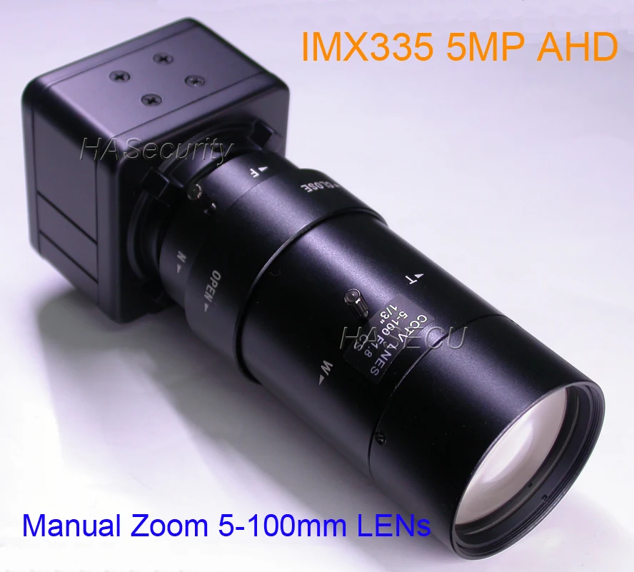AHD (5 МП 4 МП) 5 100 мм ручной зум и фокусный объектив 1/2.8 &quotSony STARVIS IMX335 + NVP2477H модуль