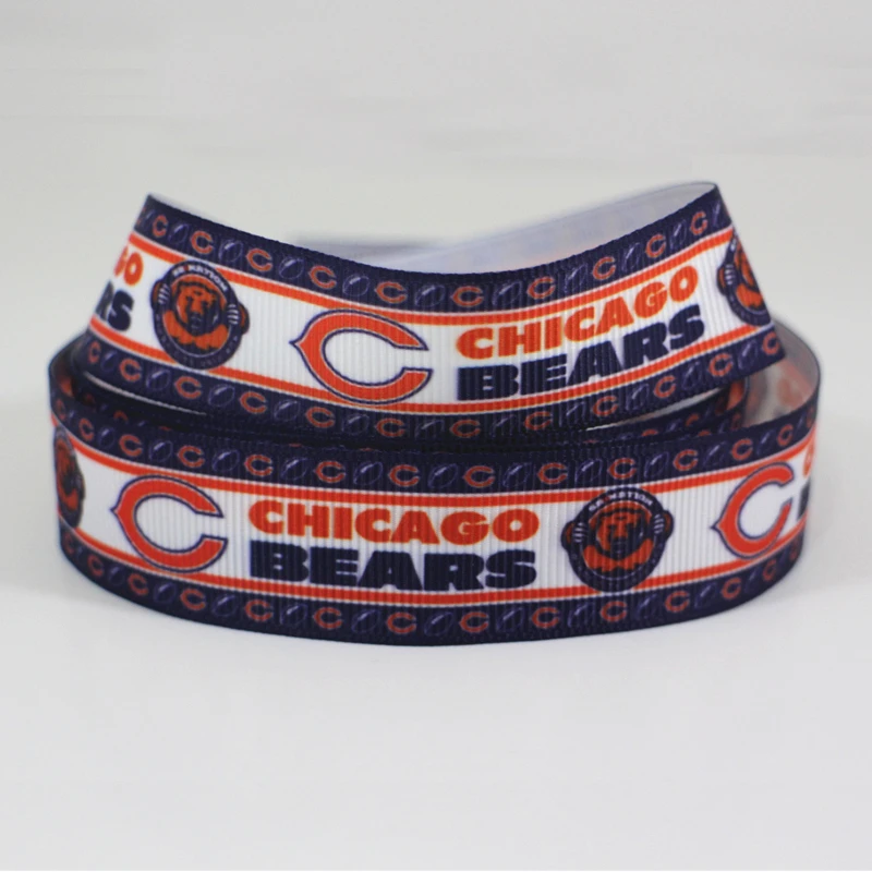 50 ярдов 7/8 &quot1&quot 1 5 &quot2&quot 3 &quot22 мм 25 38 75 Спортивная команда печатная grosgrain лента