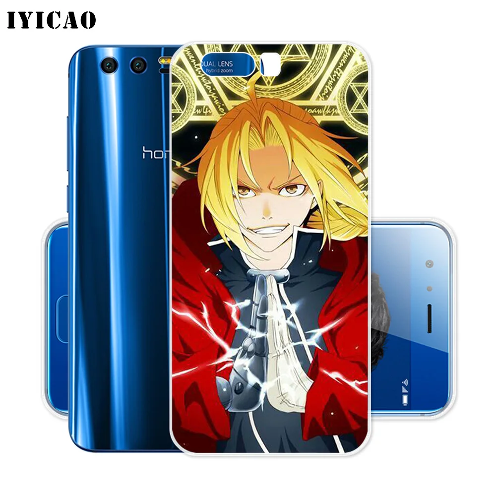 IYICAO Стальной алхимик мягкий силиконовый чехол для Huawei Y9 Y7 Y6 Prime Honor 8C 8X 8 9 10 Lite 7X 7C 6A