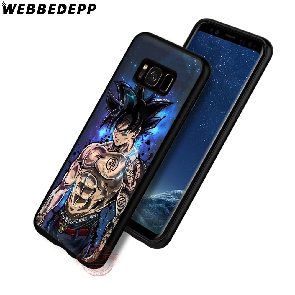 WEBBEDEPP Dragon Ball Z Super DBZ Goku Saiyan Soft Phone Case for Samsung S6 S7 Edge S8 S9 S10 Plus J4 J6 J7 J8 Note8 9 10 |