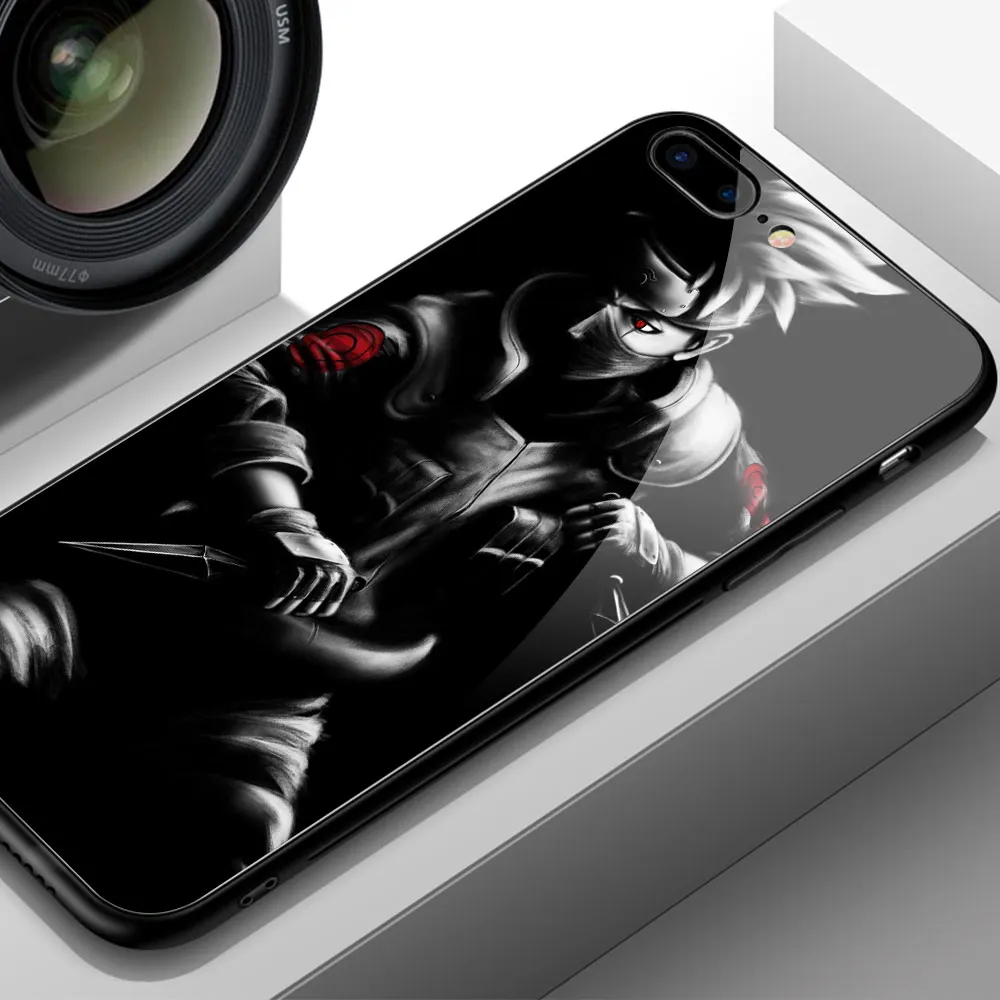 Finder чехол для чехол iphone XR героя аниме «Наруто Какаси из аниме «закаленное Стекло жесткая накладка на заднюю панель для iphone 6, 6 S, 7, 8 plus X XR XS MAX 11 pro max