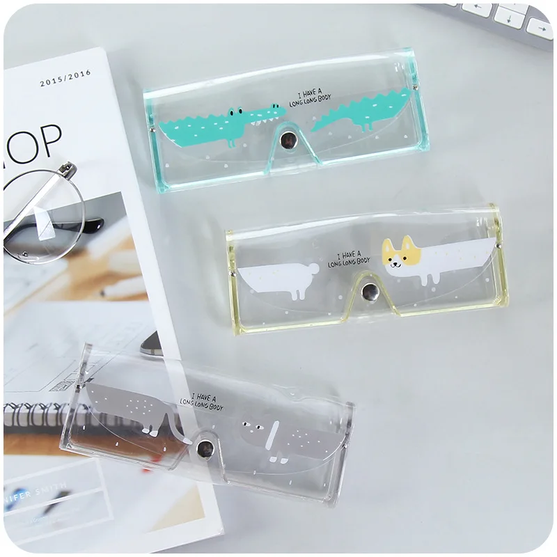 1 шт. Металлический футляр для солнцезащитных очков футляры прозрачный