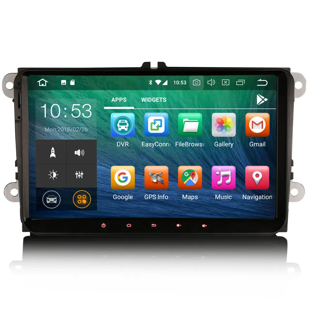 Erisin ES3818V PX30 Android 8 1 автомобильный мультимедийный плеер 9 &quotавтомобильный DVD gps для