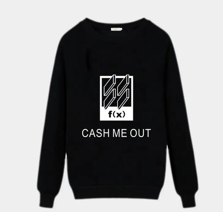 Kpop fx новый альбом 4 Wall cash me out пуловер с принтом и круглым вырезом толстовка модный