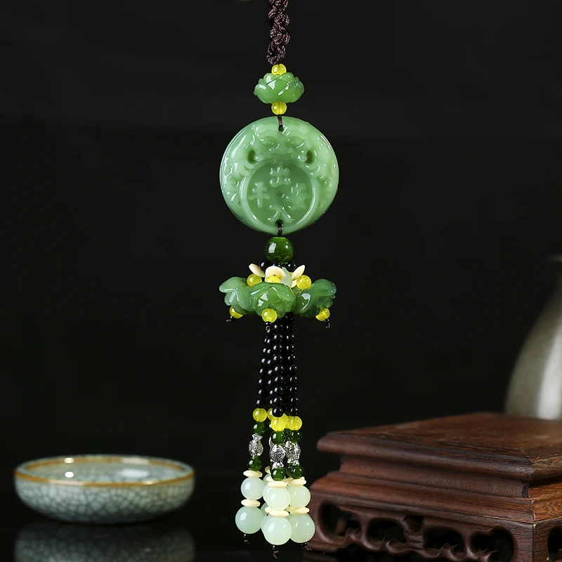 Автомобильное зеркало заднего вида автомобиля амулет украшения тележка