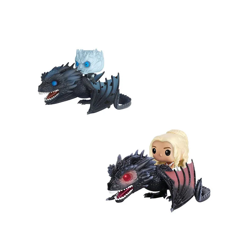 Поп Игра престолов Night's King &amp Daenerys Ride the Drogon Dragon Mother настольная модель куклы