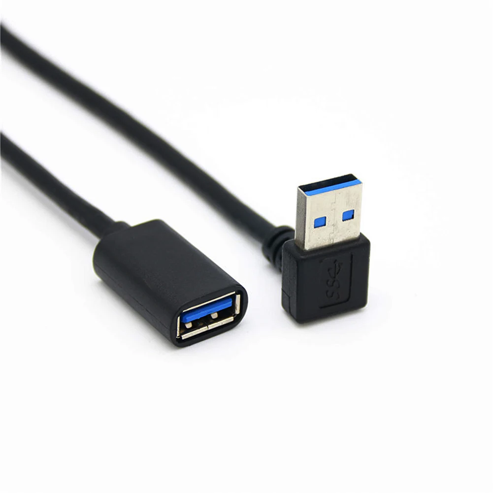 Удлинительный Кабель USB 3 0 с углом поворота 90 градусов штырь-гнездо