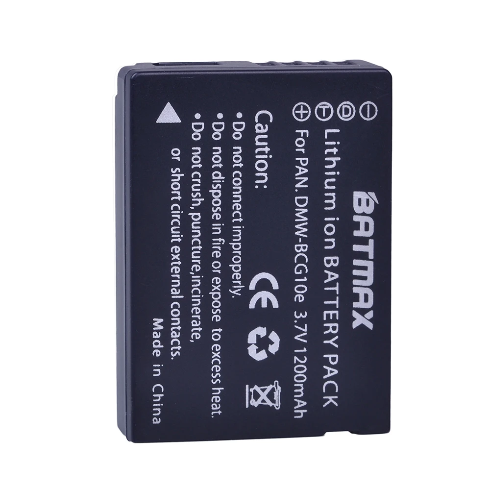 Batmax2шт DMW BCG10 BCG10E батарея для цифрового фотоаппарата Panasonic Lumix DMC 3D1 TZ7 TZ8 TZ10