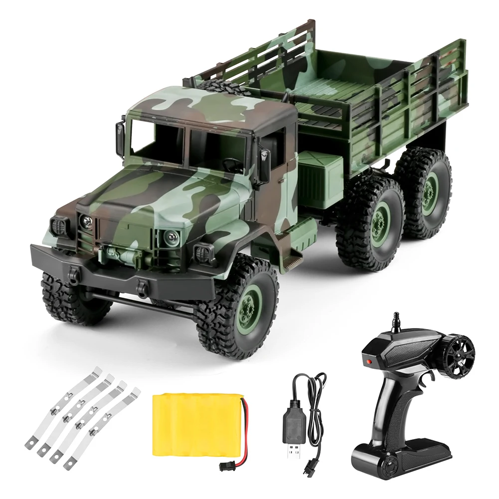 Four Channel Gift RC Trucks Off-road Vehicle Remote Control Simulation LED Lights Shockproof Children Toy Model Kids Camoufl | Игрушки и