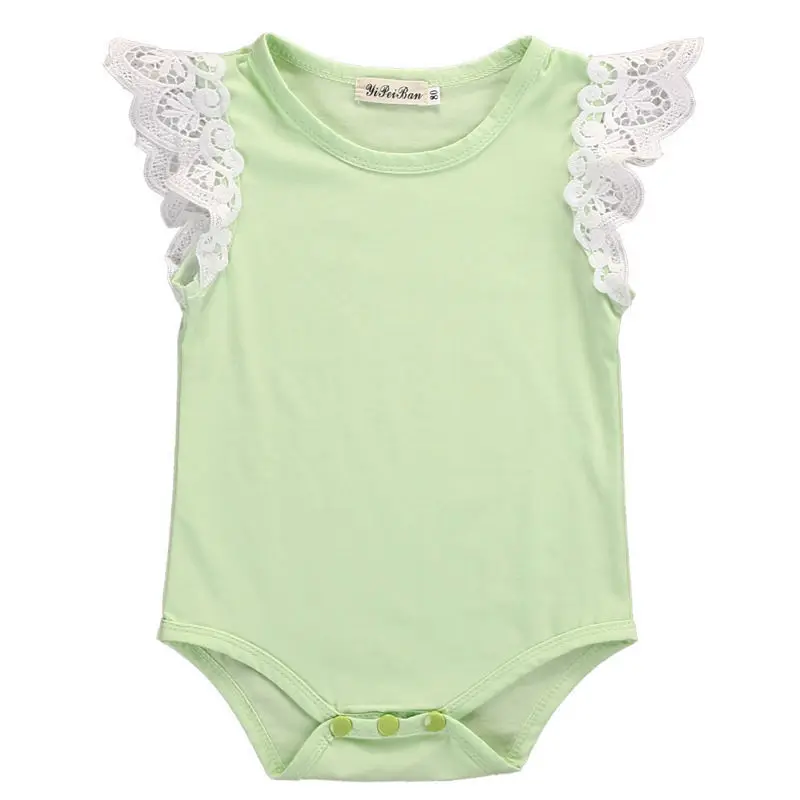Одежда для новорожденных и маленьких девочек кружевной комбинезон боди летний