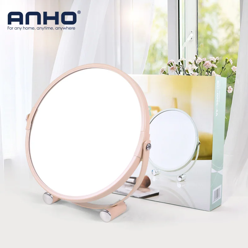 

1X 2X Magnifying Makeup Mirror HD Single Side Table Mirror Bathroom Bedroom Princess Colorful 360 degree rotation Destop Mirror