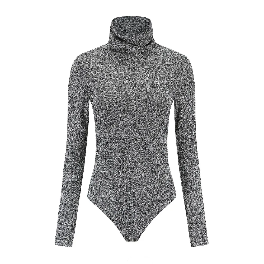 комбинезон женский зимний боди водолазка женская с длинным рукавом комбидресс