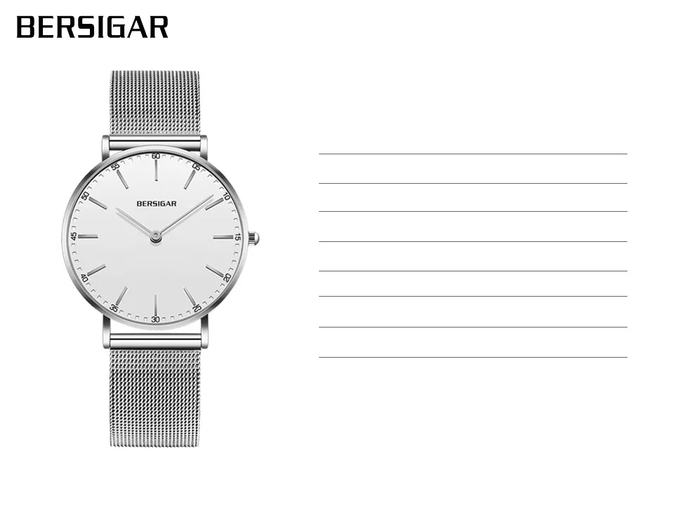 Relogio Feminino BERSIGAR Брендовые женские часы ультра тонкие женские часы модные водонепроницаемые часы повседневные кварцевые часы Dames kijken