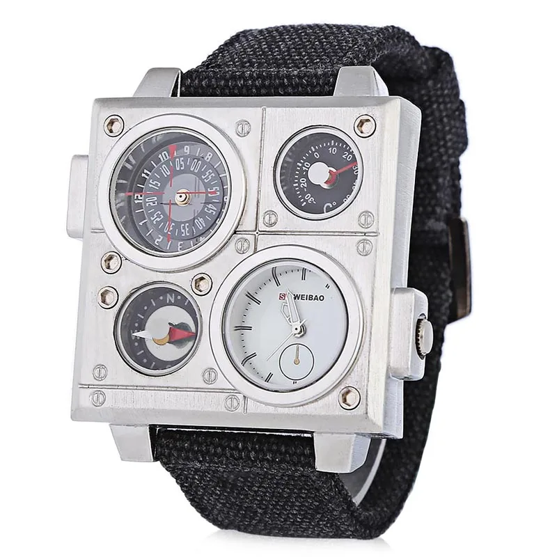 2021 SHIWEIBAO men boys Multifunctional waterproof military wrist watches gentlemen cool nylon fashion compass personality watch | Наручные