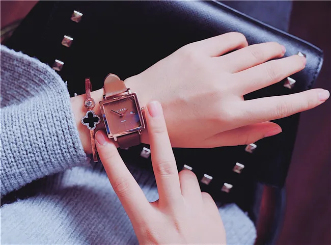 2018 Новый кварцевые леди Часы модные женские туфли роскошные розовое золото