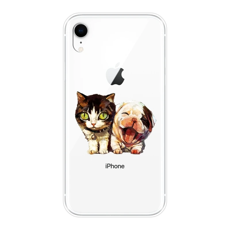 Чехол для iPhone 6 S 7 8 X XR XS Max Сиба ину собака каваи кошка Мягкая силиконовая задняя
