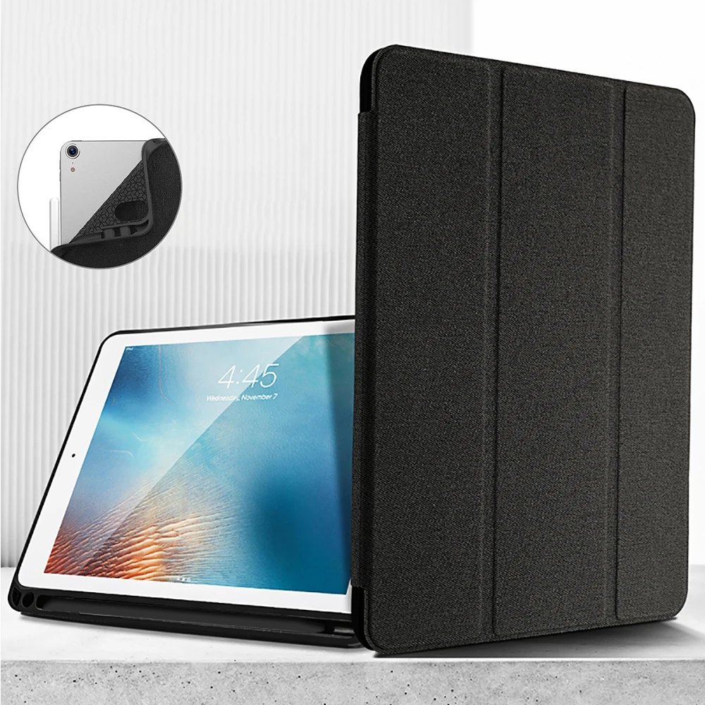 Чехол для iPad Pro 12,9 3th Funda с держателем карандаша Умный Магнитный силиконовый чехол для iPad Pro 12,9 1th 2th Capa