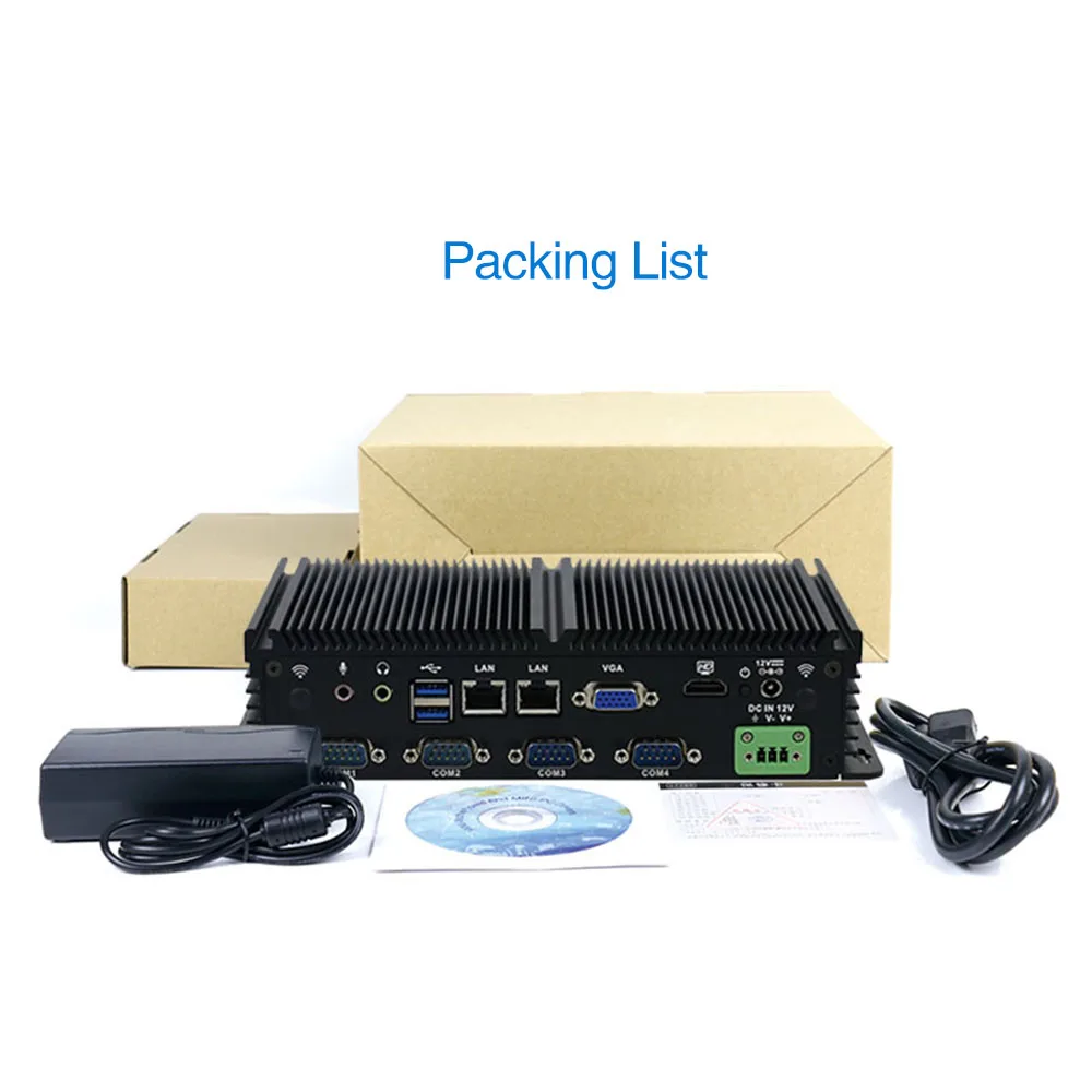MINISYS Compact Mini PC Intel J1900 Dual Lan безвентиляторные промышленные компьютеры поддержка GPIO