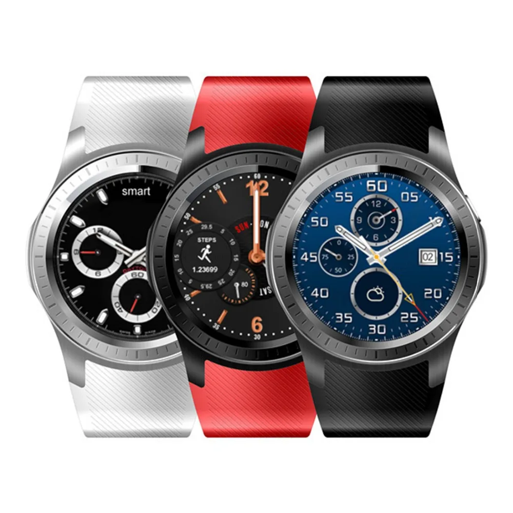 Круглый Smart Watch часы gw10 Поддержка Bluetooth Wi Fi 2 г/3G Android 5.1 Фитнес трекер сердечного