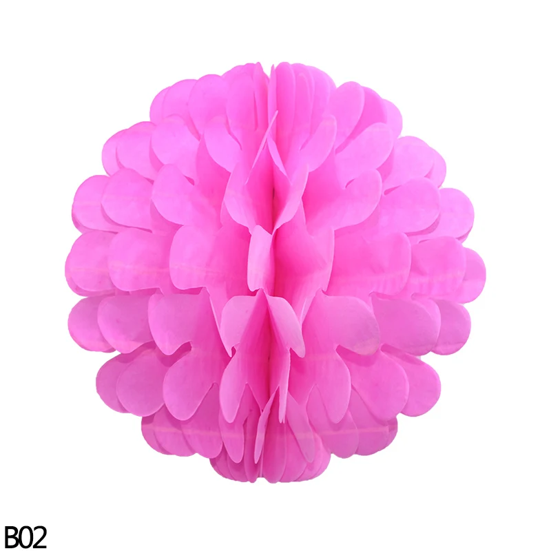 1/2/5 шт 20/25 см декоративные ткани цветочные шары из бумаги DIY Pom Poms Бумага мяч для Baby Shower или для вечеринки по случаю свадьбы украшение комнаты на свадьбу 8