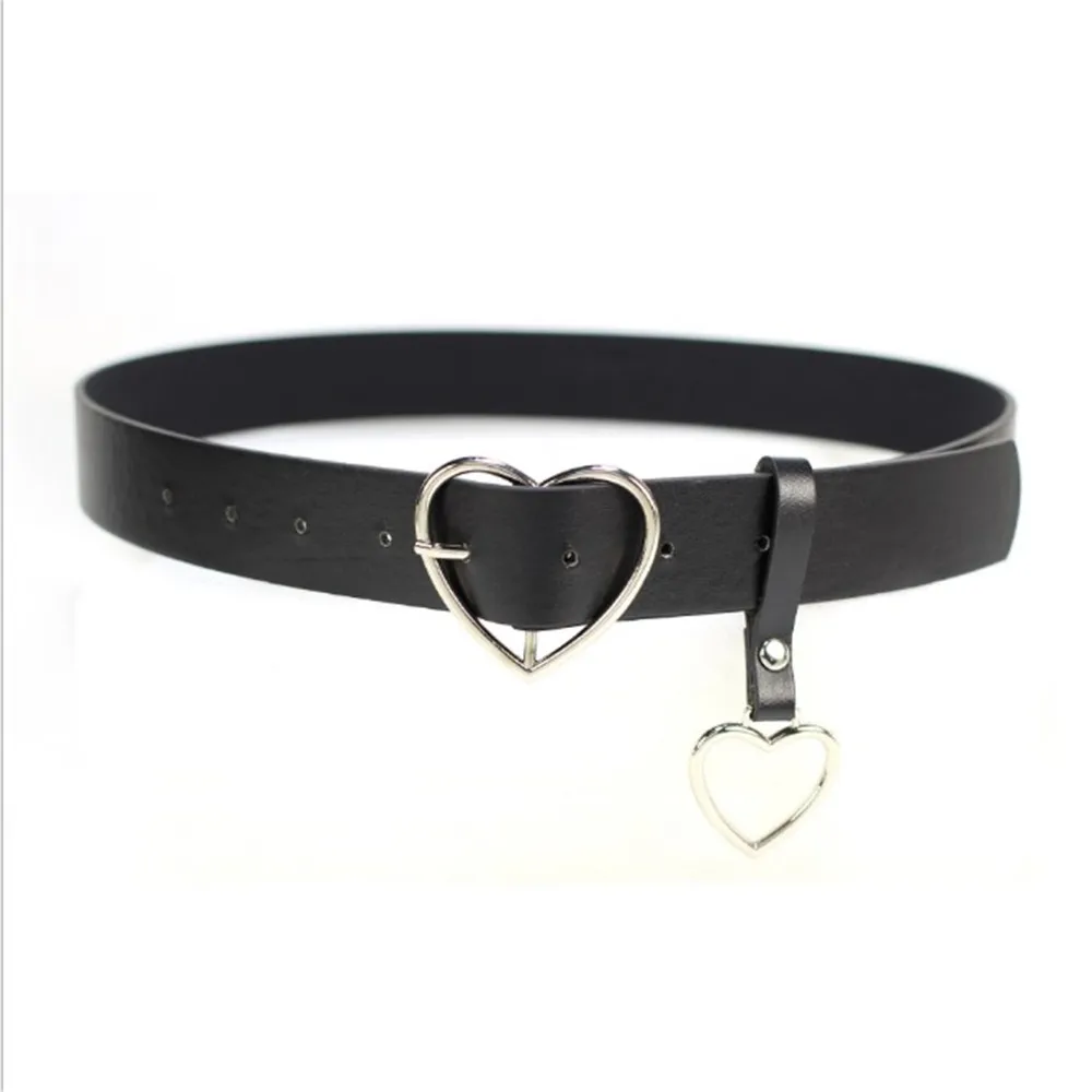 

PU Leather Belts For Women Metal Buckle Heart Belt Waistband Wedding Party Dress Jeans Decor For Ladies Belt New Arrival