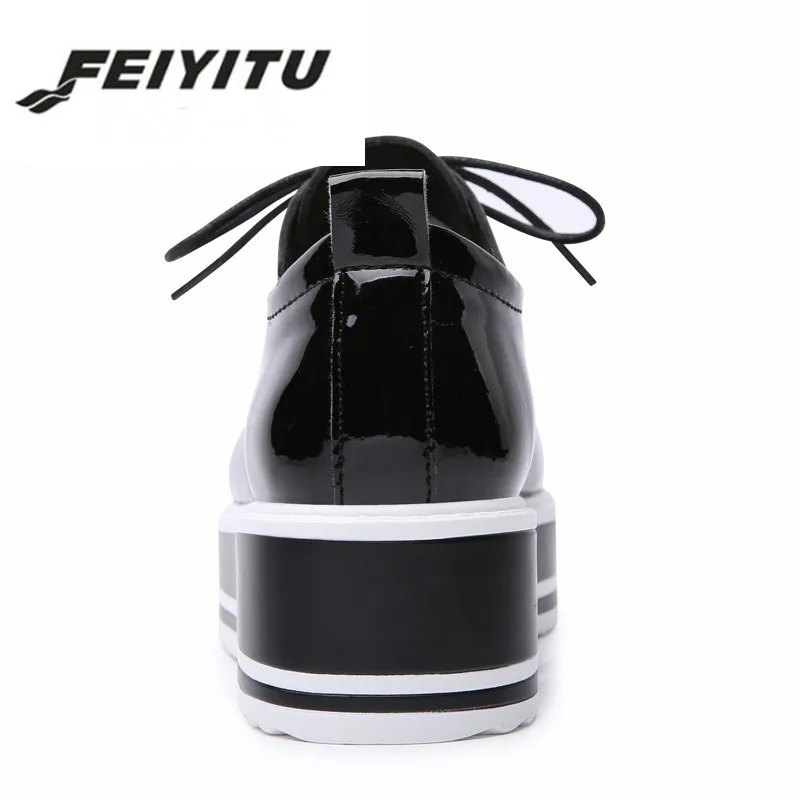 Женские туфли на плоской платформе feiyitu коллекция весна-осень 2018 года роскошные