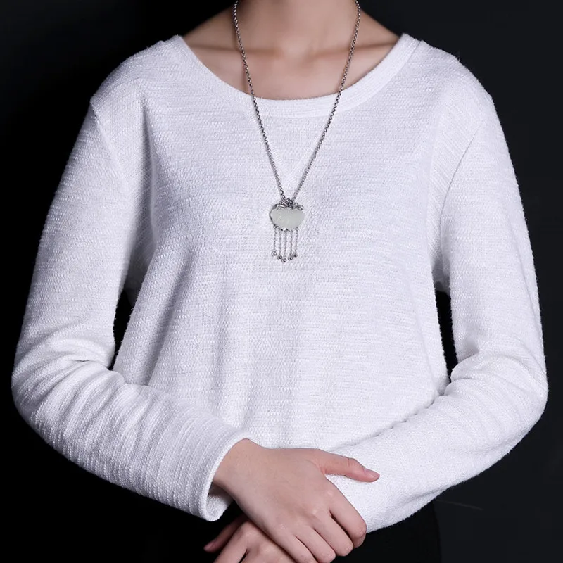 Женские Подвески из чистого серебра 925 пробы с кисточками подвески натурального