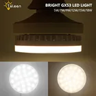 8 шт 579121518 Вт GX53 светодиодный вниз светильник круглый потолочный светильник супер яркий светодиодный лампа GX 53 110v 220v 240v потолочный светильник Точечный светильник