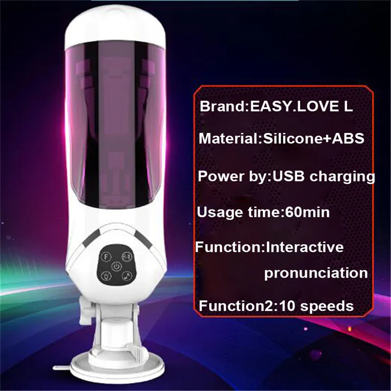 10 скоростей Мастурбация для мужчин вибратор телескопическая вращающаяся чашка