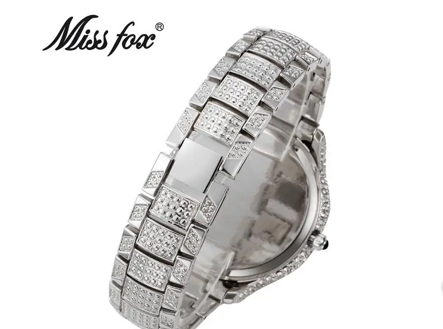 Часы Miss Fox Женские кварцевые брендовые модные водонепроницаемые золотистые