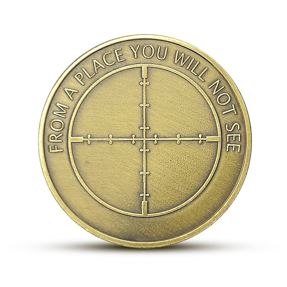 Challenge Coins Sight PUBG Sniper Scope Team медаль сувенирная монета коллекция металлических