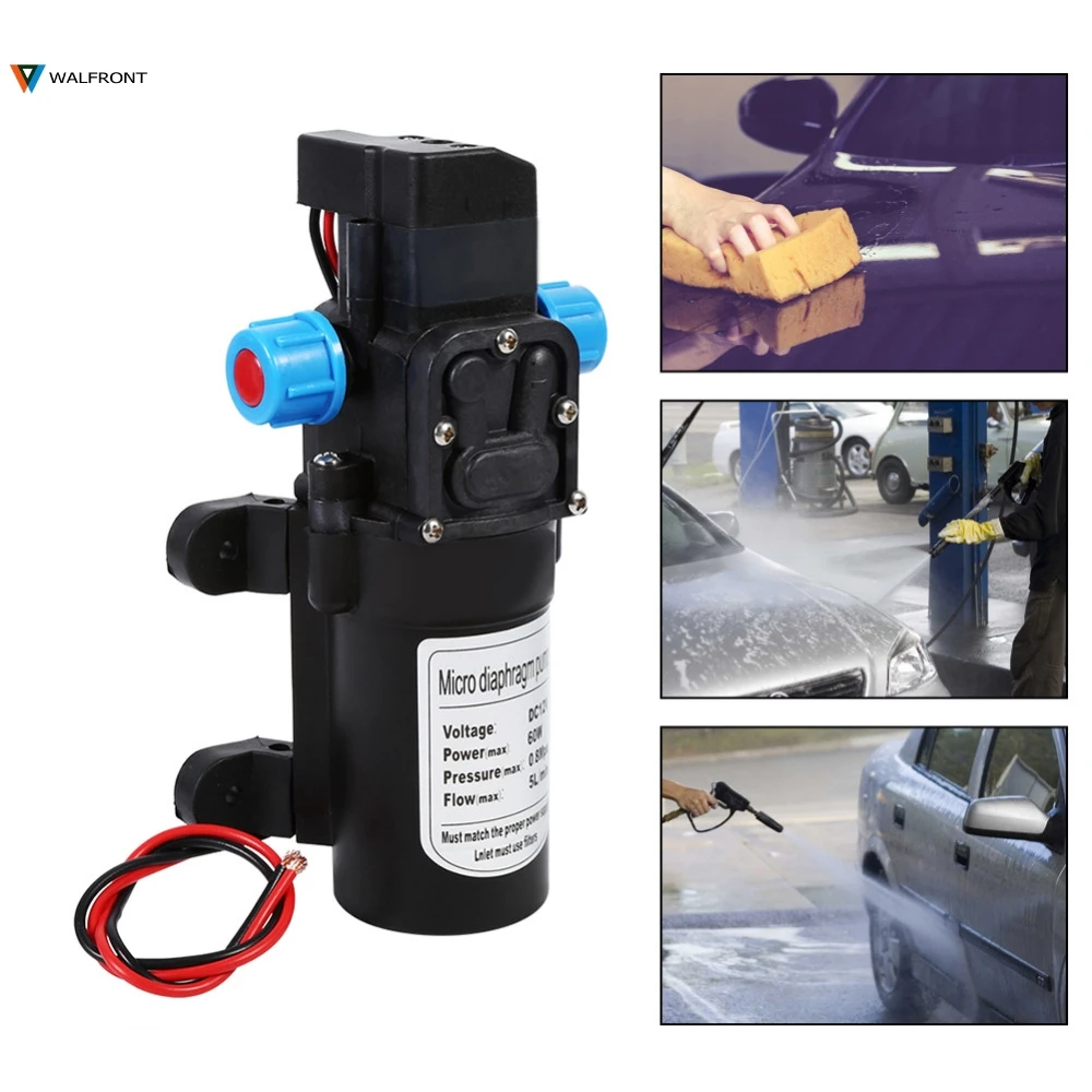 Автоматический мембранный Водяной насос высокого давления 60 Вт 12 В 115 PSI