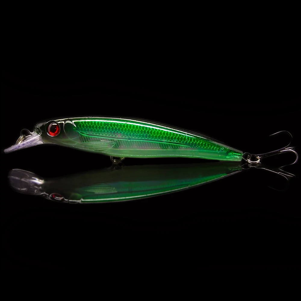 

10pcs/lot 11cm 13.5g 10 Colors Minnow Artificial Hard Fishing Lure Laser Crankbait Hard Bait with 3D Eyes