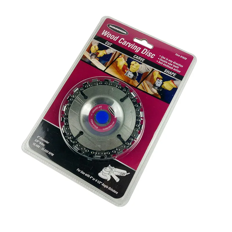 

High quality Chain disk Woodworking chain Plate Corner Grinding 4 inches 100mm