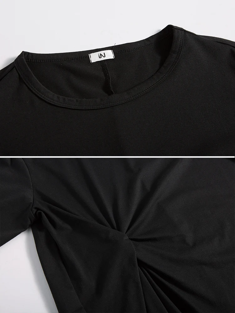 Повседневное летнее платье Для женщин 2019 Новый Рубашка с короткими рукавами