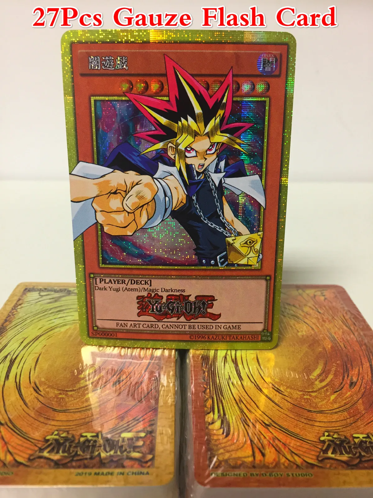 27Pcs Gauze 27 шт./компл. Yu Gi Oh первого поколения персонажа флэш-карты игрушки хобби коллекционные вещи Коллекция игр аниме-открытки - Цвет: 27Pcs Gauze