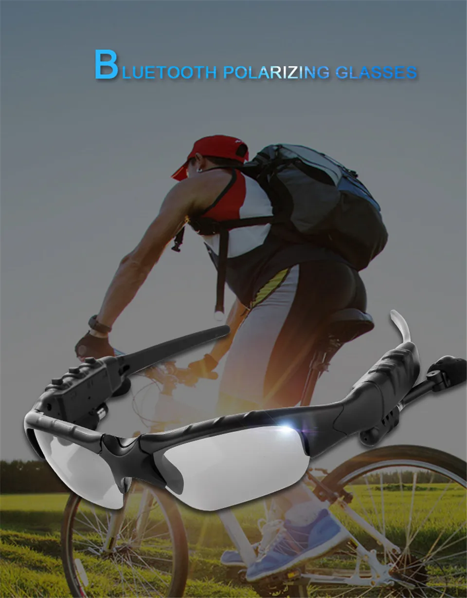 Мотоцикл Bluetooth солнцезащитные очки четыре цвета линзы гарнитура наушники музыка