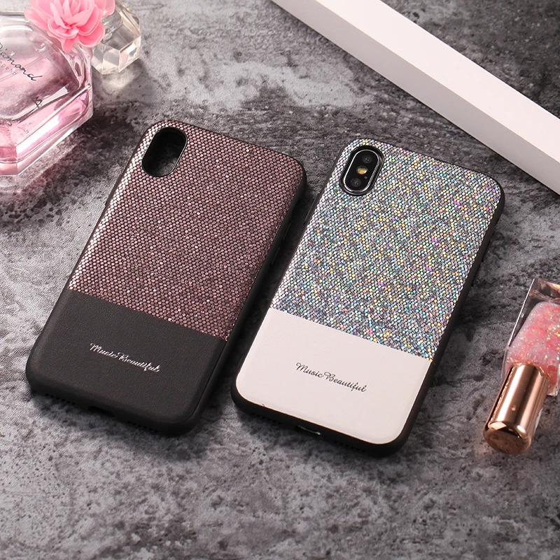 Чехол Starlight с алмазной строчкой для iPhone 6S 6 7 8 Plus Xs Max магнитные автомобильные чехлы