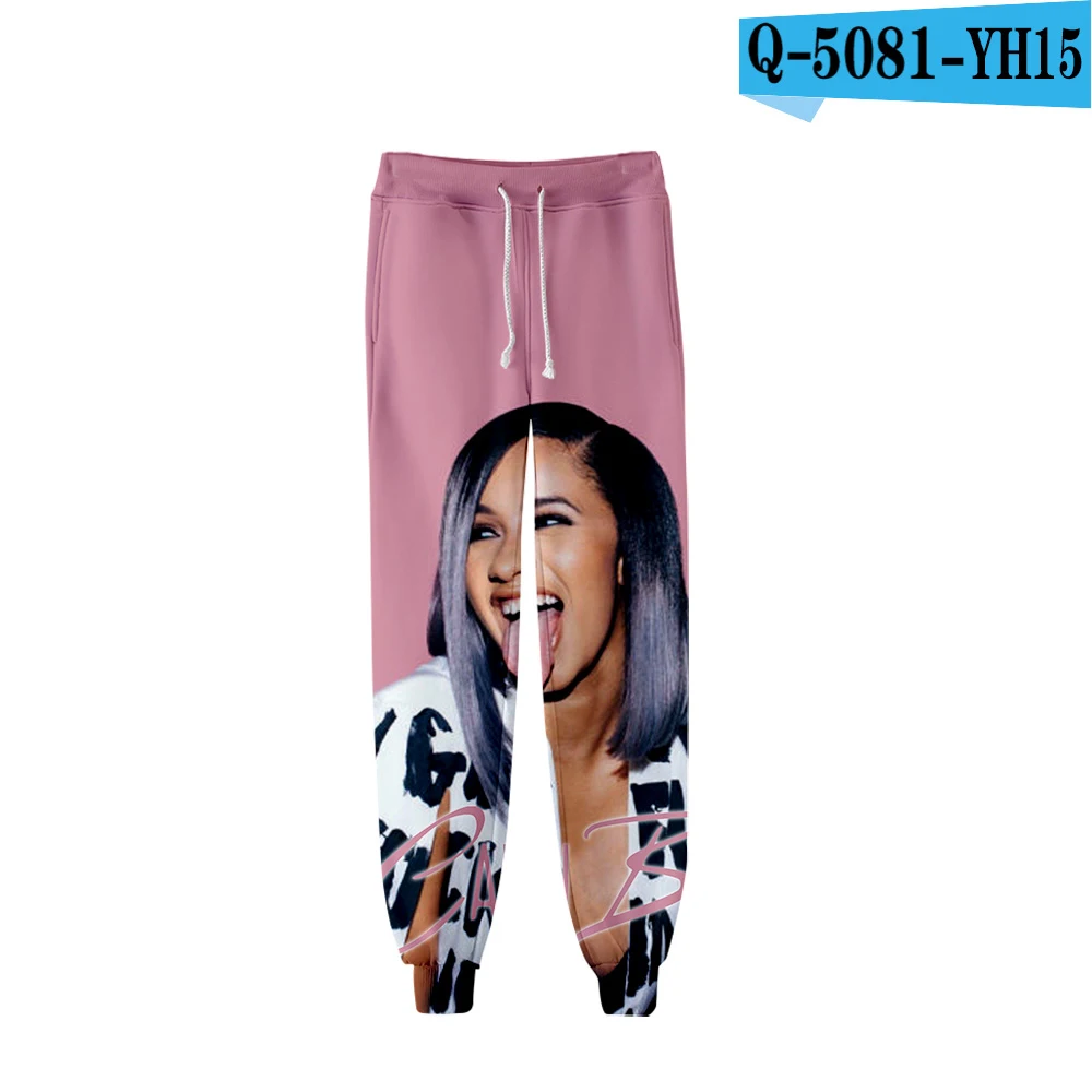 Женские брюки-карго Cardi B спортивные брюки Harajuku мужские/женские брюки для бега спортивные брюки хип-хоп Уличная Популярная Высокая талия брюки плюс размер - Цвет: Q5081