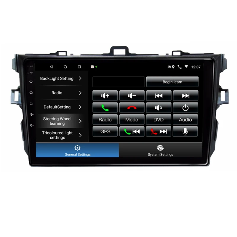 8 ядерный 4G ram Android автомобильный DVD для Toyota Corolla 2007 2008 2009 2010 2011 Автомобильный Радио gps головное устройство магнитофон навигация wifi