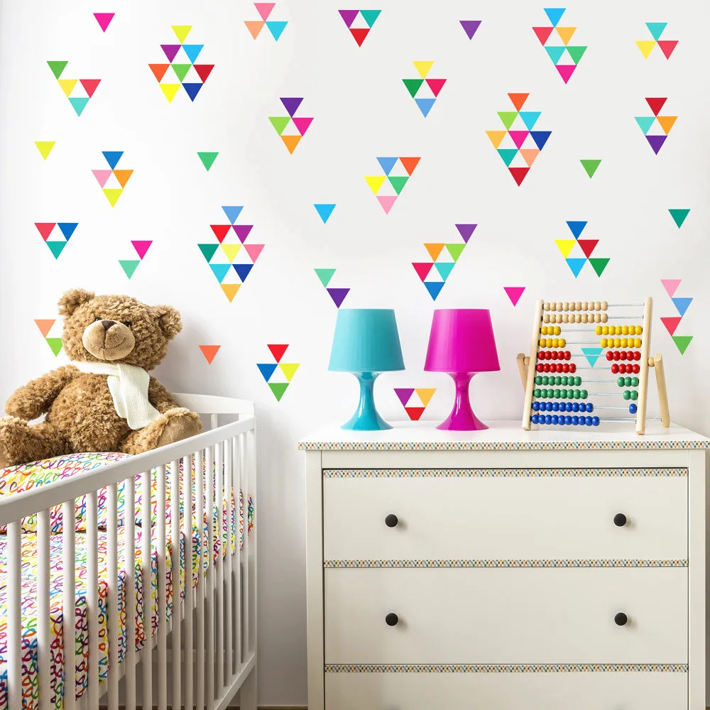 60 шт. настенные наклейки в виде треугольников 10 цветов|stickers for home|wall stickerstickers |