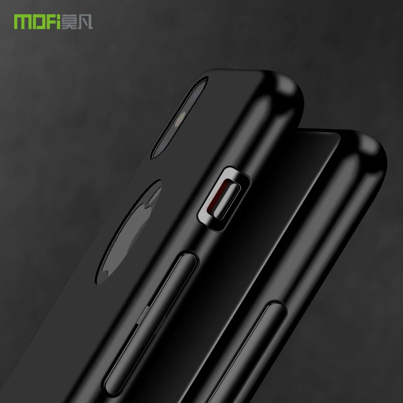 Оригинальный бренд Mofi для apple iphone x силиконовый чехол Жесткий Чехол ПК задняя