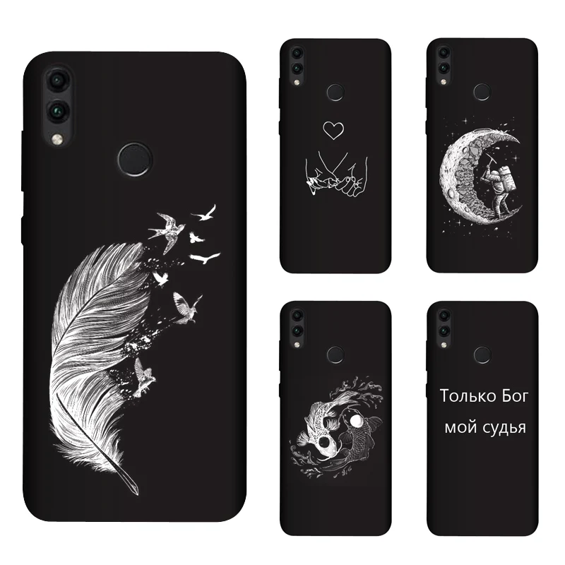 Мягкий Силиконовый ТПУ 6 26 дюйма для Huawei Honor 8C чехол Матовые чехлы телефонов с