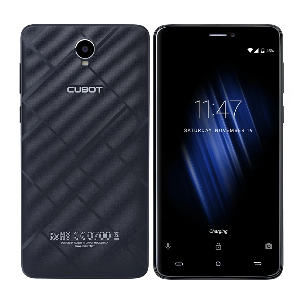 Cubot Max смартфон MTK6753A Восьмиядерный Android 6 0 4100 мАч большой аккумулятор 3 ГБ ОЗУ 32 Гб