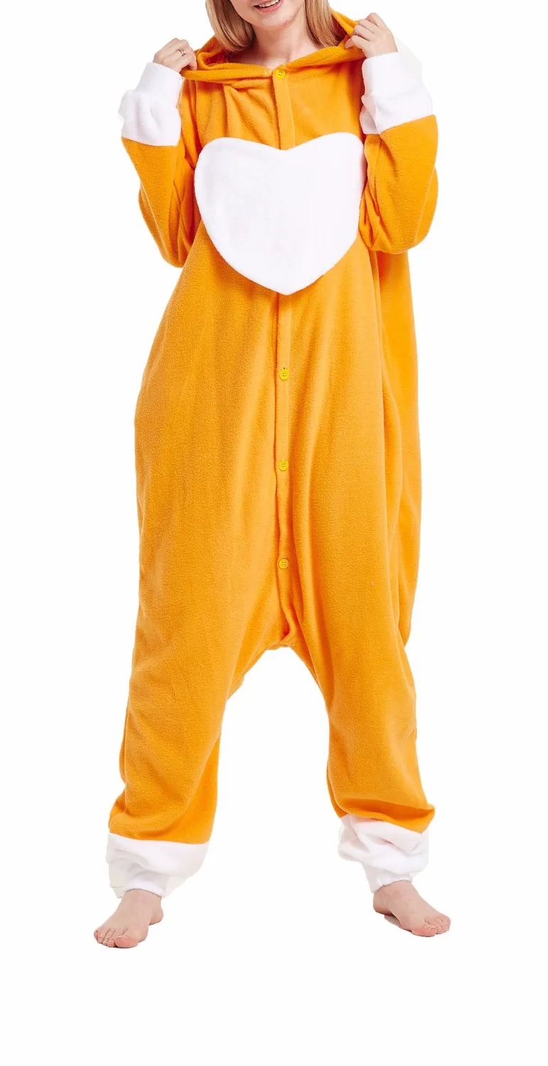 Мультфильм аниме милые в форме сердца желтый комбинезон &quotСобака&quot Хэллоуин