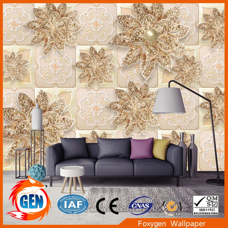 

Custom photo wallpaper 3D FLower Designs TV background 3d mural wall paper