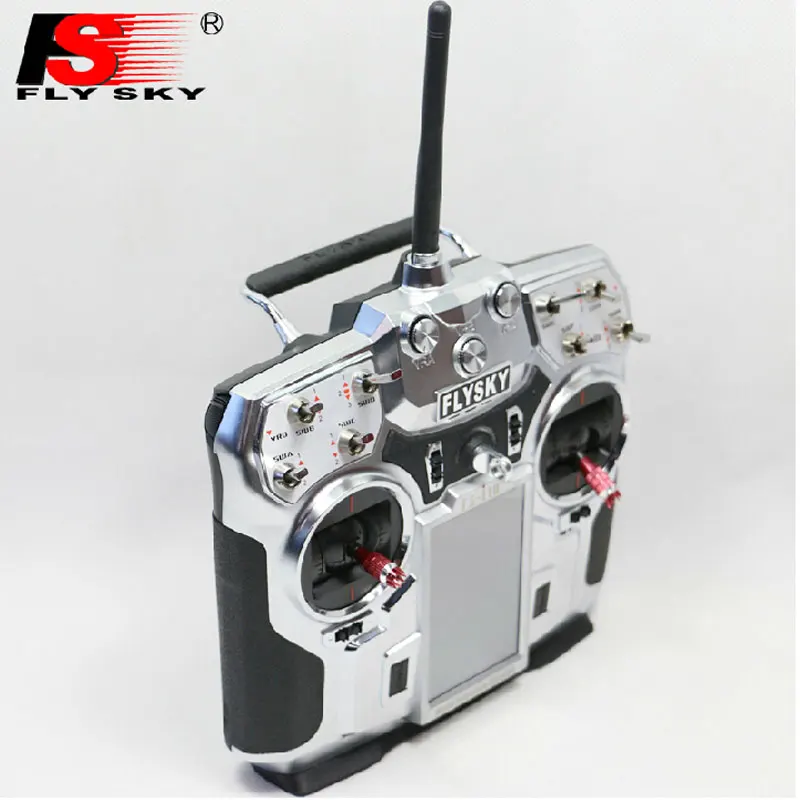 Оригинальный FlySky FS i10 2 4G цифровой пропорциональный 10CH RC передатчик контроллер с