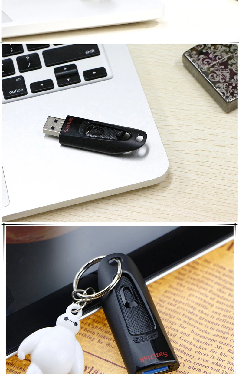 Флеш-накопитель SanDisk CZ48 USB Mini USB накопитель 64 ГБ 128 ГБ 256 ГБ USB флеш-накопитель USB 3,0 8 ГБ 16 ГБ 32 ГБ карта памяти флешка