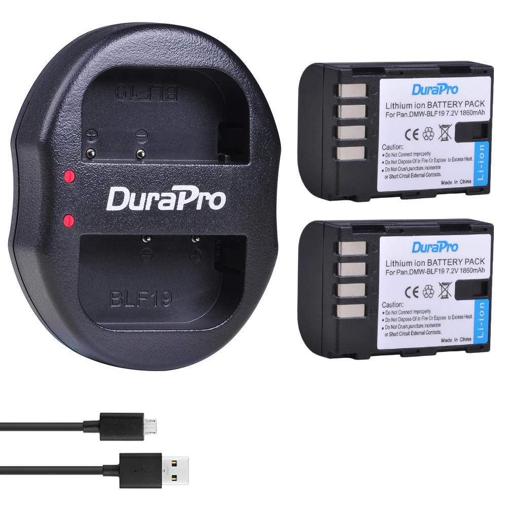2 шт. аккумулятор и зарядное устройство USB для камеры Panasonic Lumix|Цифровые
