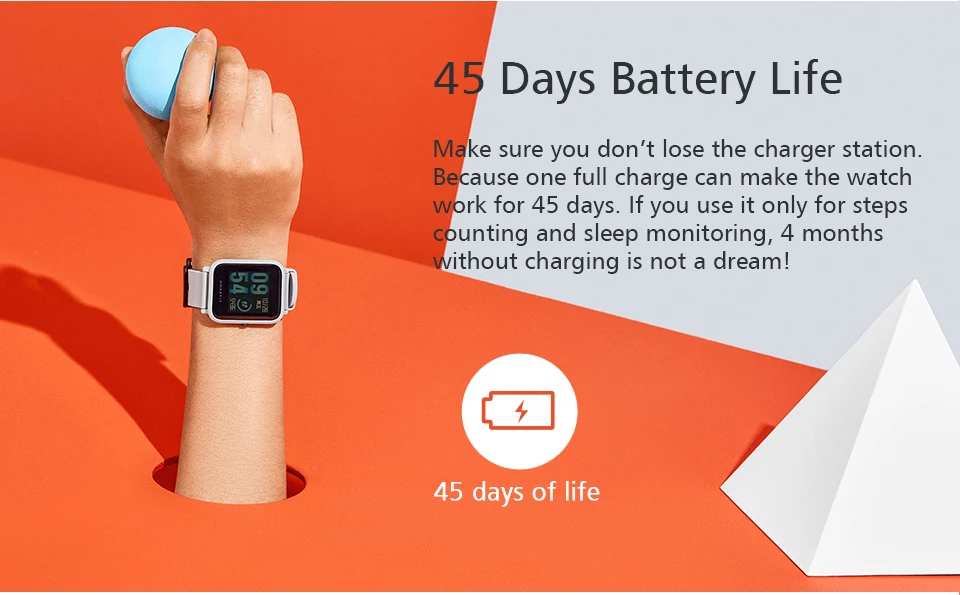 Оригинальные Смарт-часы Xiao mi Hua mi Amazfit Bip BIT PACE Lite Youth, отражающие цветной экран, 1,28 дюйма, Baro IP68, водонепроницаемые, gps